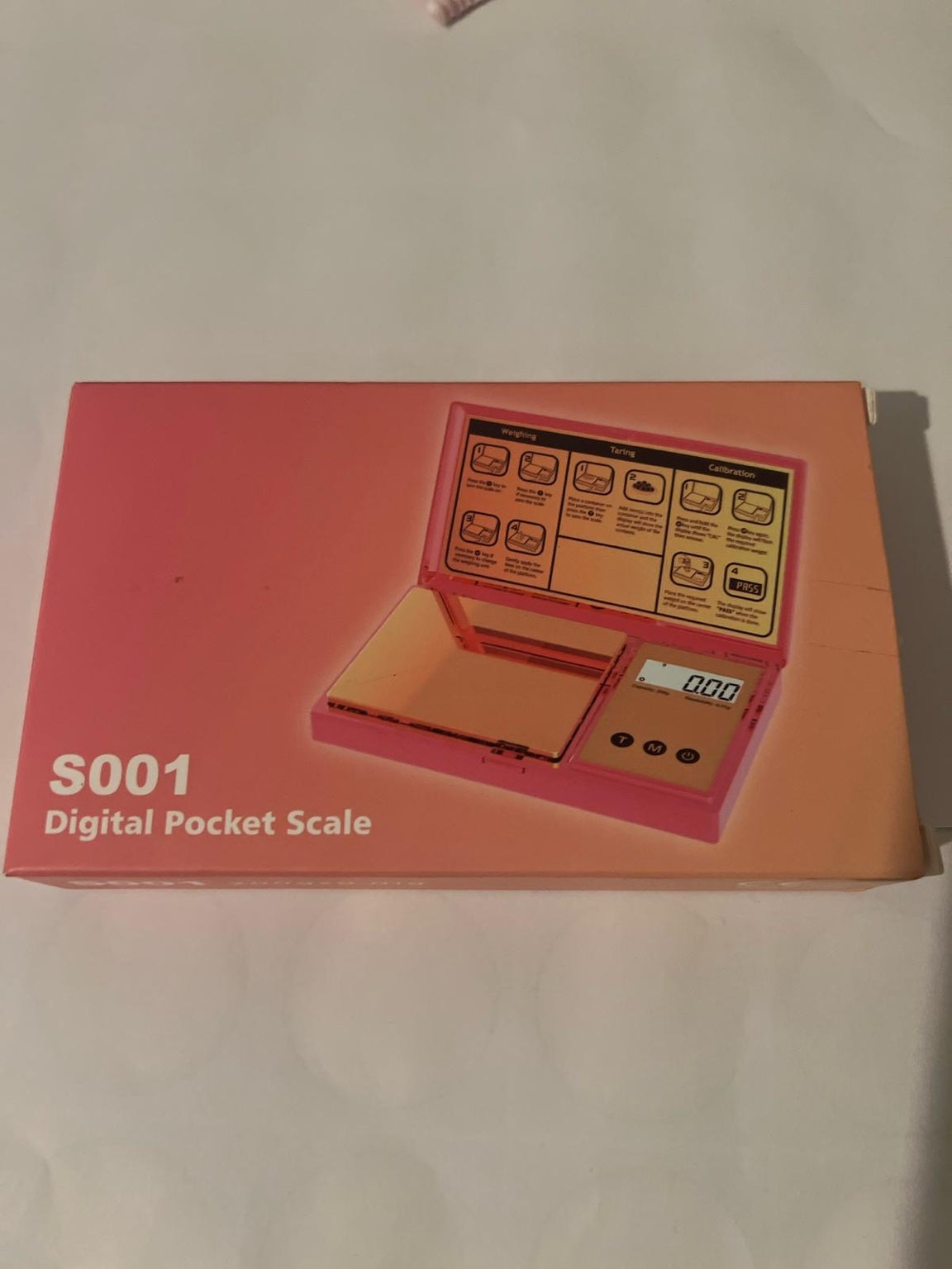 Digital Gram Scale with 200g x 0.01g Capacity, Stylish Pink Plated Shining