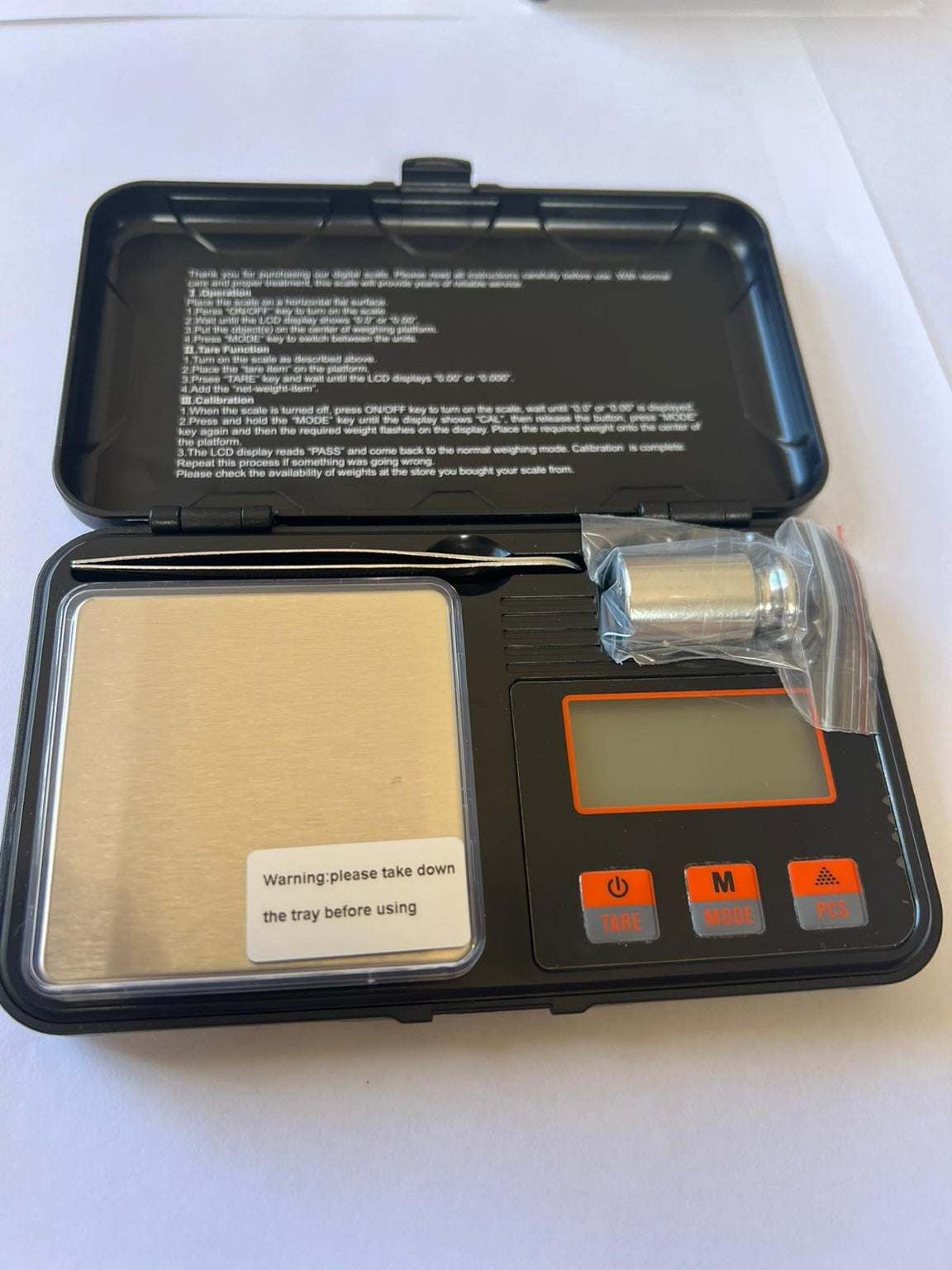 200G - 0.01G MINI POCKET SCALES WITH STAINLESS STEEL PLATE
