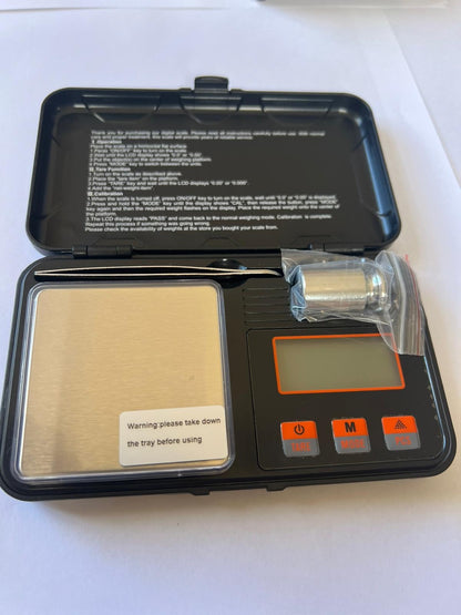 200G - 0.01G MINI POCKET SCALES WITH STAINLESS STEEL PLATE